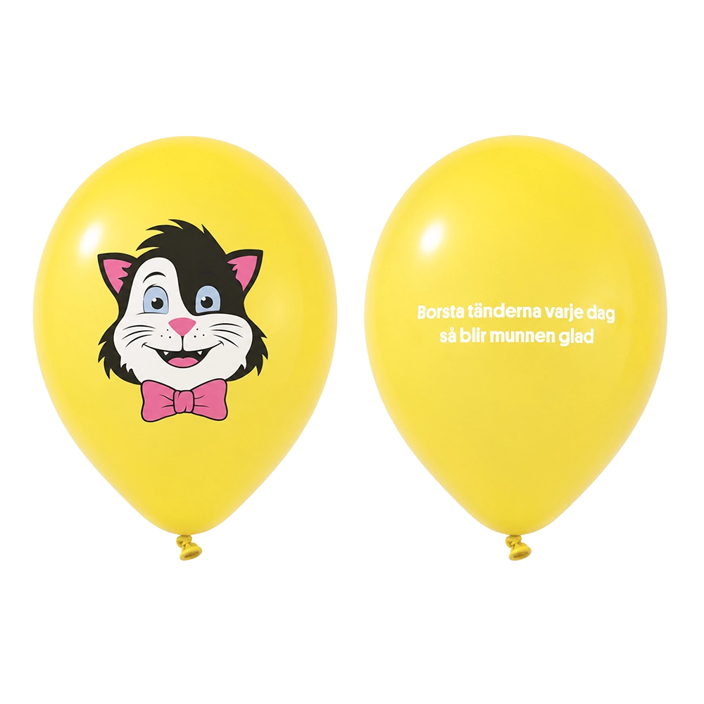 Gul ballong med Pellemotiv